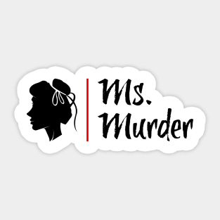 Ms. Murder Traditional Logo Sticker